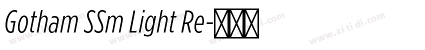 Gotham SSm Light Re字体转换